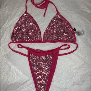 Sparkling Pink Bikini Set
